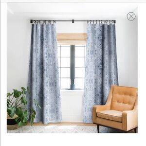 Deny Design blue Marble Kali Blackout Window Panel